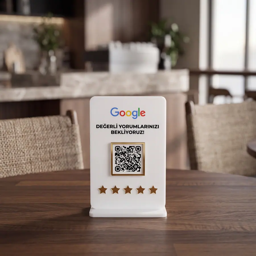 Ekonomik QR Stand örneği