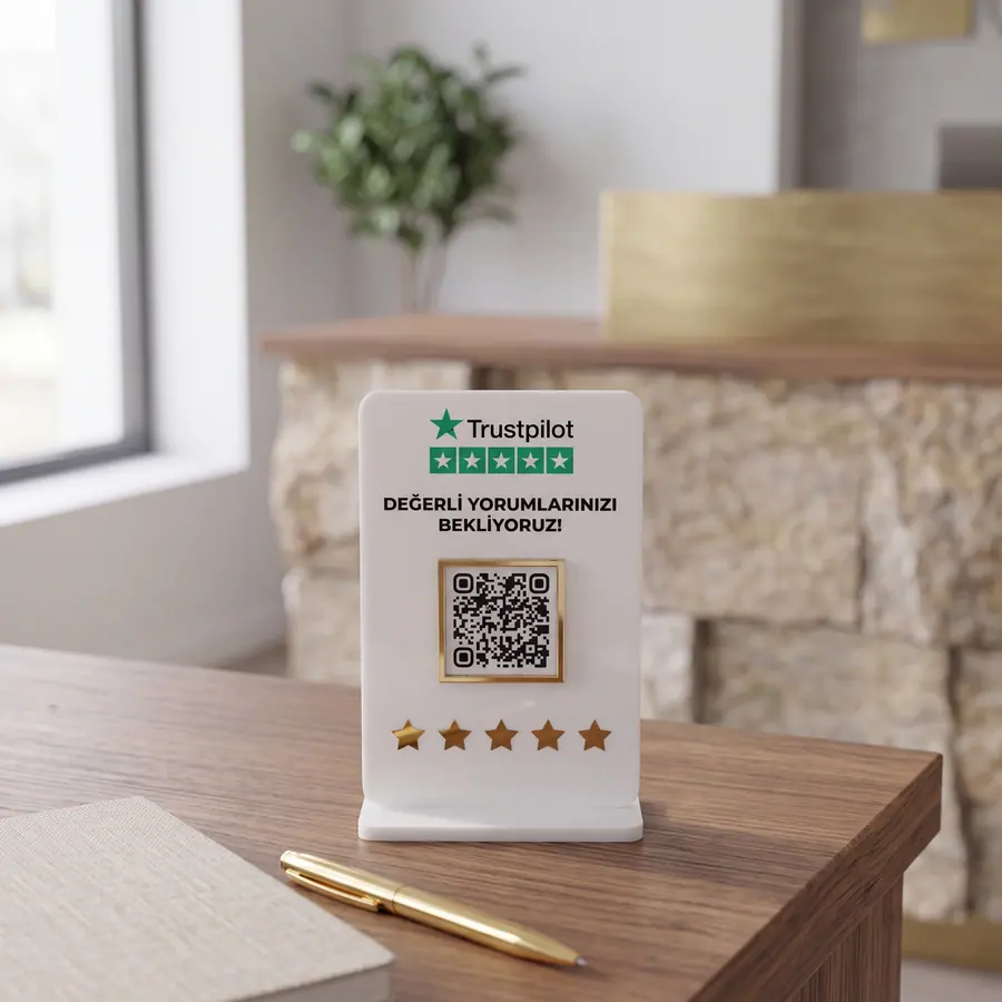 Ekonomik QR Stand örneği