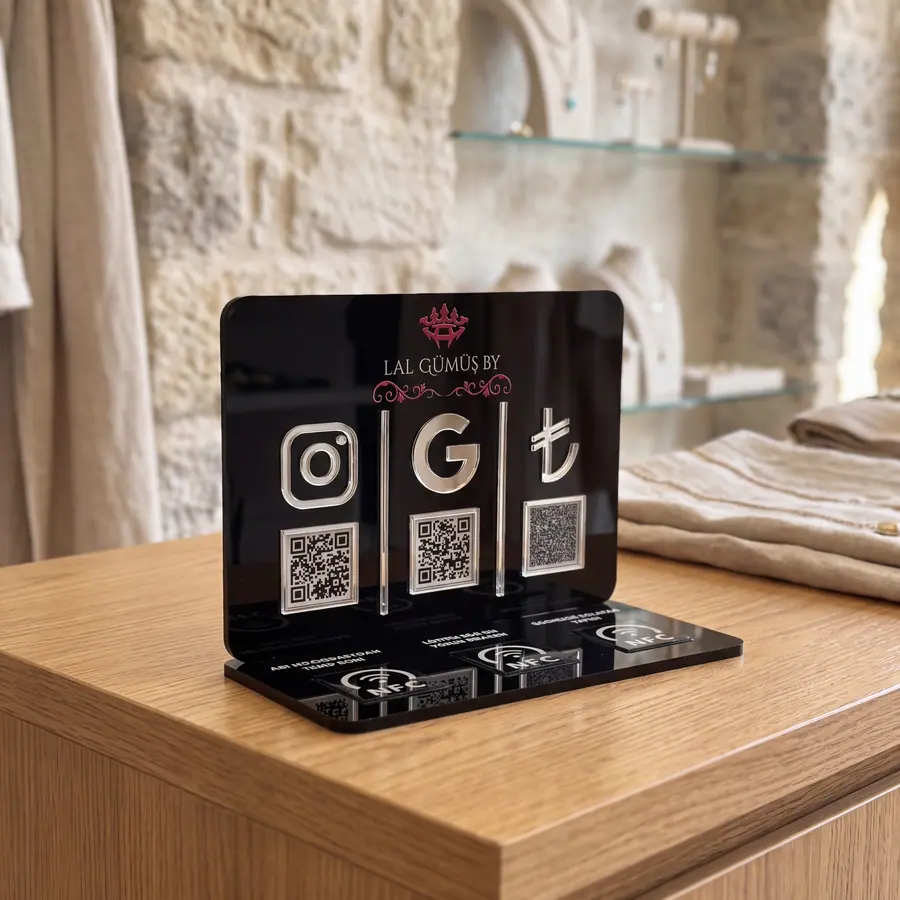 3 QR + 3 NFC örneği