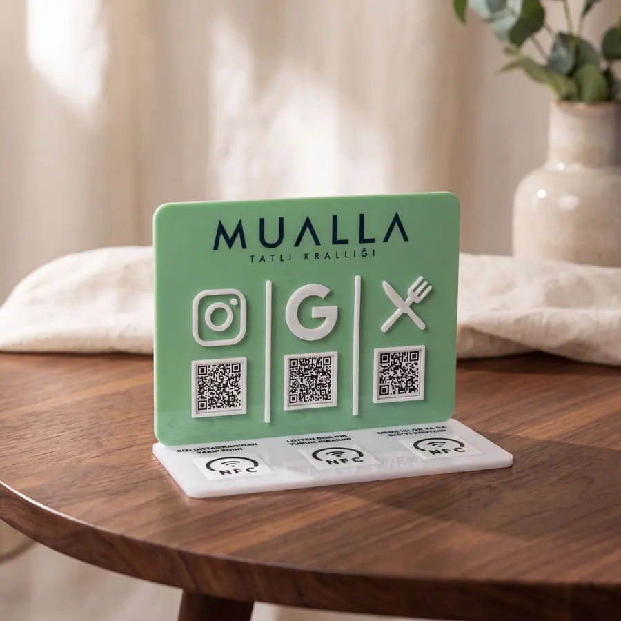 3 QR + 3 NFC örneği