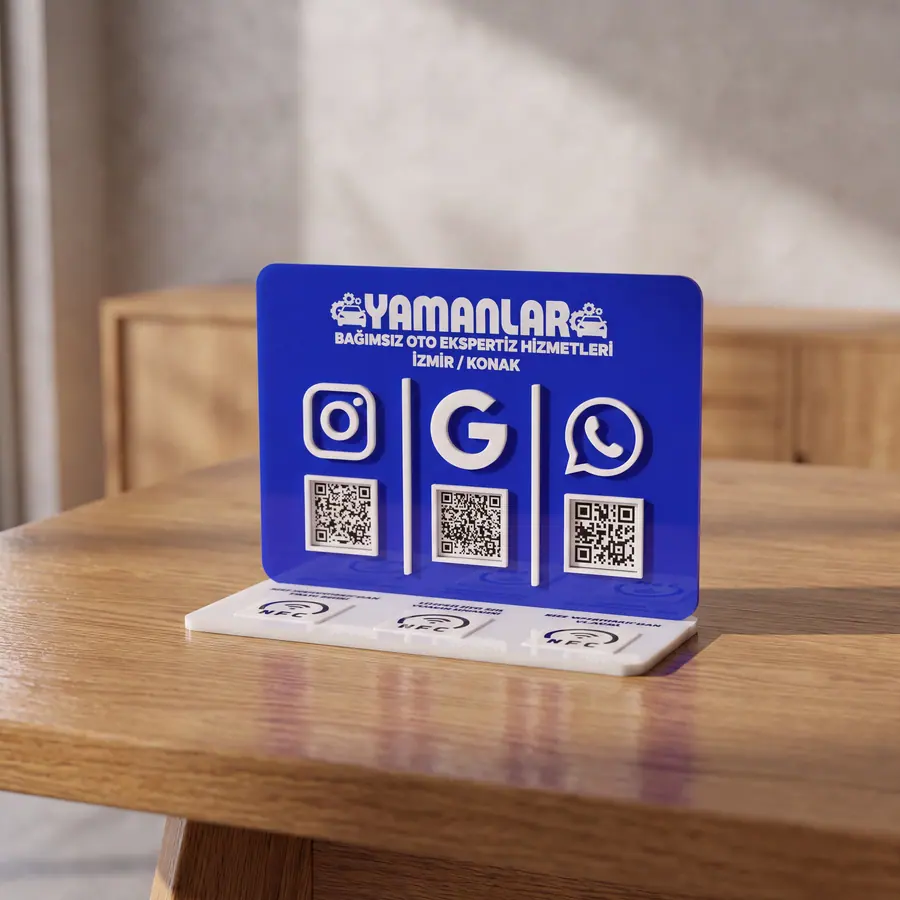 3 QR + 3 NFC örneği