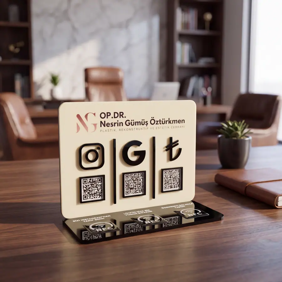 3 QR + 3 NFC örneği