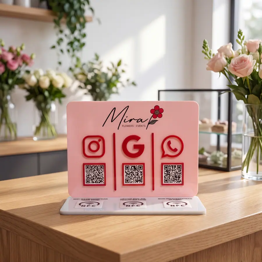 3 QR + 3 NFC örneği