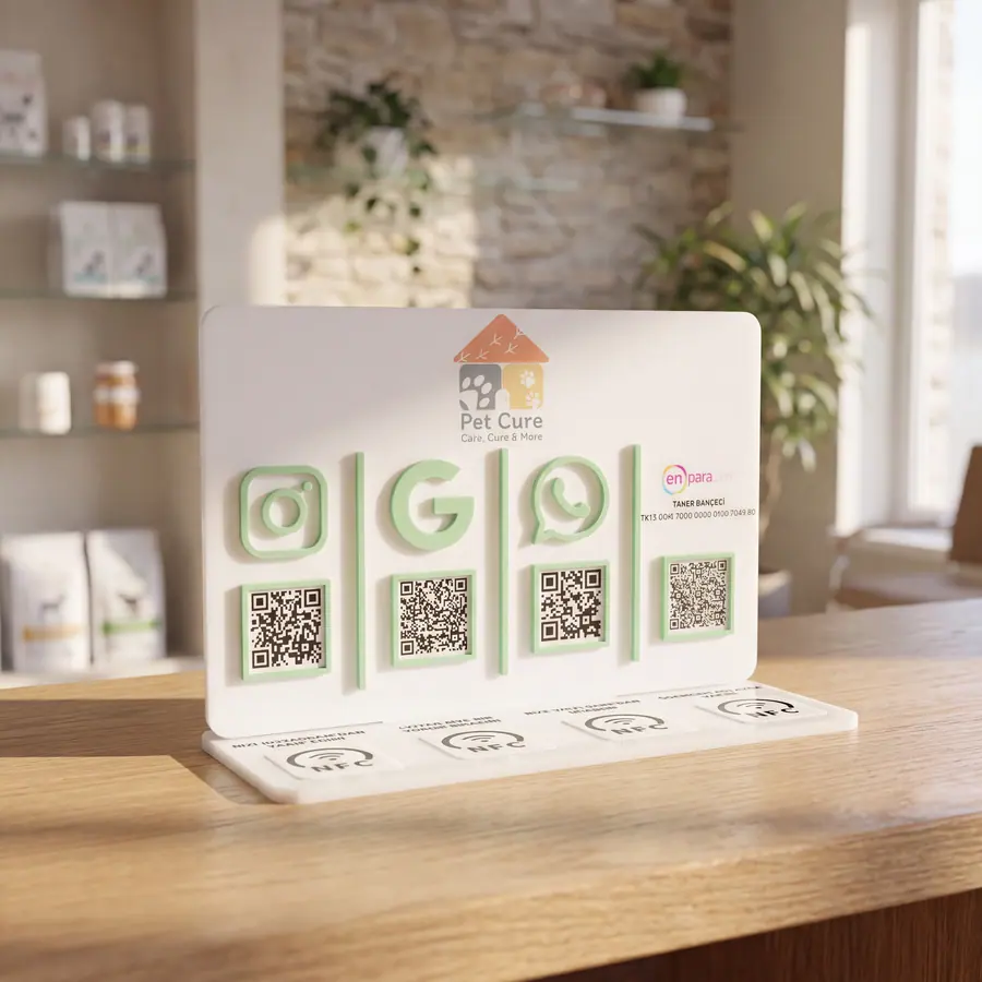 4 QR + 4 NFC örneği