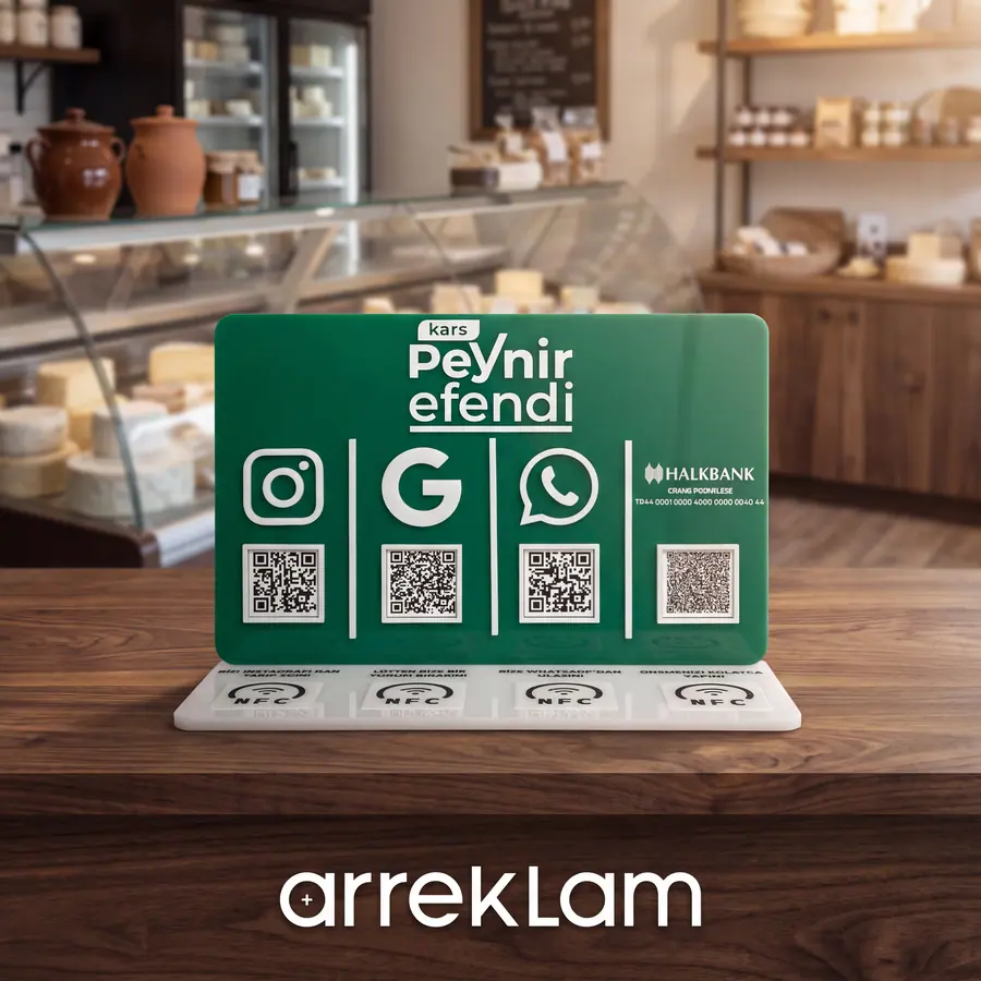 4 QR + 4 NFC örneği
